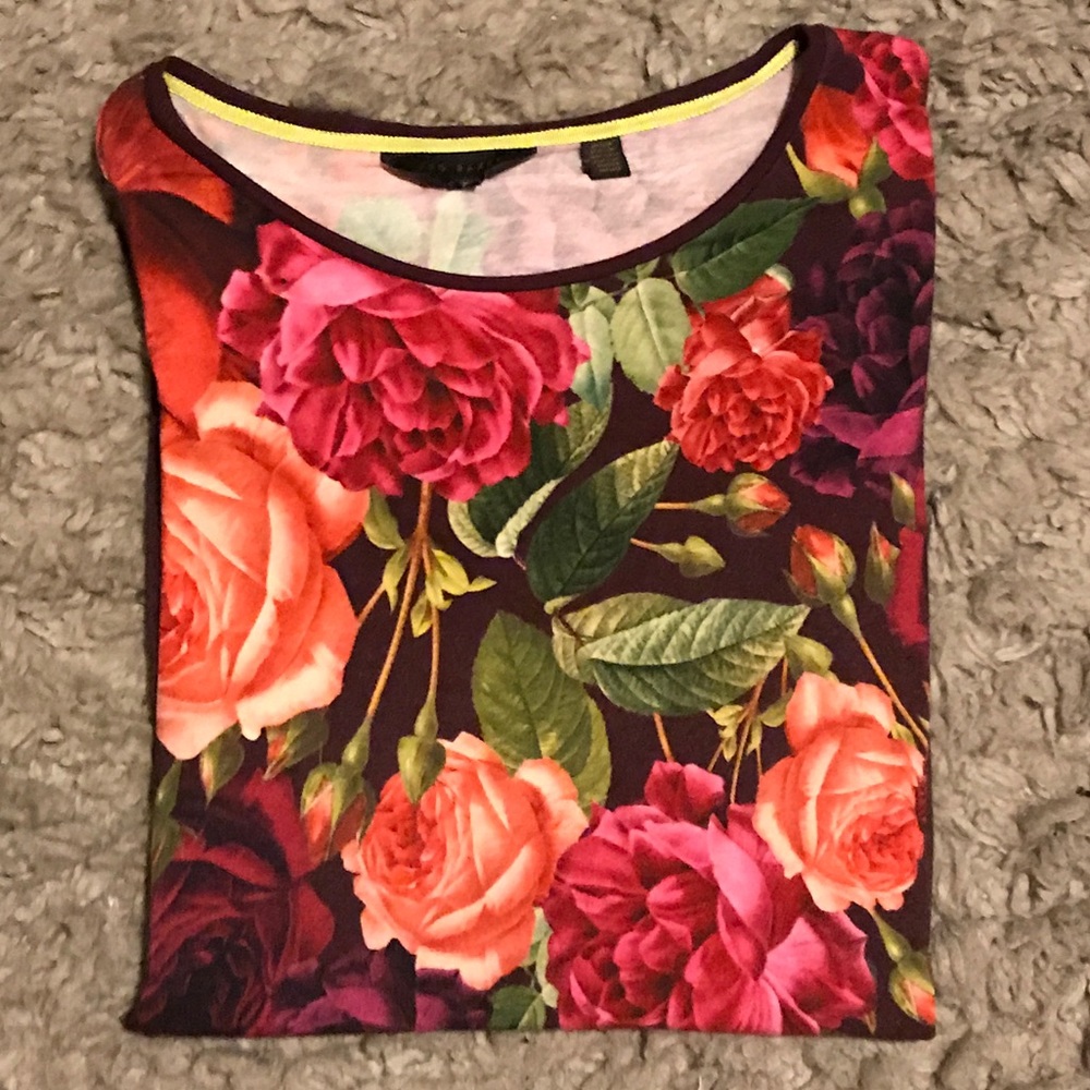 Ted Baker ‘Juxtapose Rose’ T-shirt